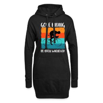 Fahrradsport Rennrad Fahrrad Gravel Zeitfahrrad - Hoodie-Kleid - Schwarz - Vorne