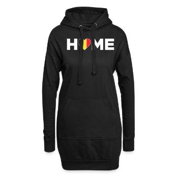 Belgien Heimat Belgien Flagge Belgien Liebe - Hoodie-Kleid - Schwarz - Vorne