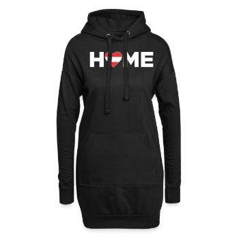 Autriche Patrie Autriche Drapeau - Sweat-shirt à capuche long Femme - noir - Devant