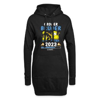 Großer Bruder 2023 - Hoodie-Kleid - Schwarz - Vorne
