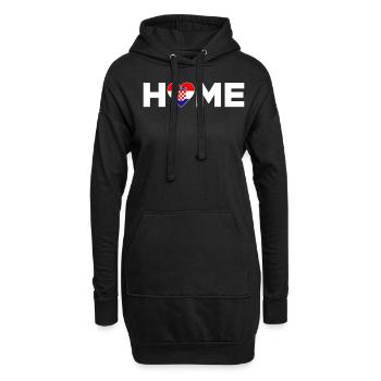 Kroatien Heimat Kroatien Flagge Kroatien Liebe - Hoodie-Kleid - Schwarz - Vorne