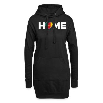 Cameroun Accueil Cameroun Drapeau - Sweat-shirt à capuche long Femme - noir - Devant