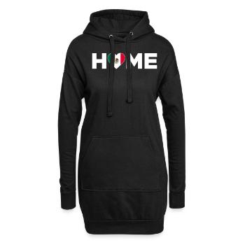 Mexiko Heimat Mexiko Flagge Mexiko Liebe - Hoodie-Kleid - Schwarz - Vorne