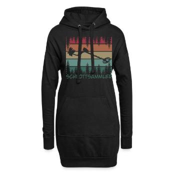 Sondeln Witz Metalldetektor Sondler - Hoodie-Kleid - Schwarz - Vorne