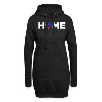 Nepal Heimat Nepal Flagge Nepal Liebe - Hoodie-Kleid - Schwarz - Vorne