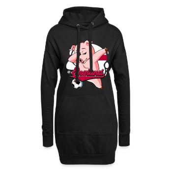 Angleterre Football - Sweat-shirt à capuche long Femme - noir - Devant