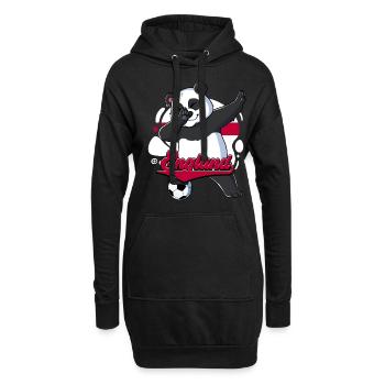 Angleterre Football - Sweat-shirt à capuche long Femme - noir - Devant