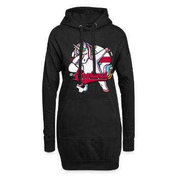 England Fußball - Hoodie-Kleid - Schwarz - Vorne