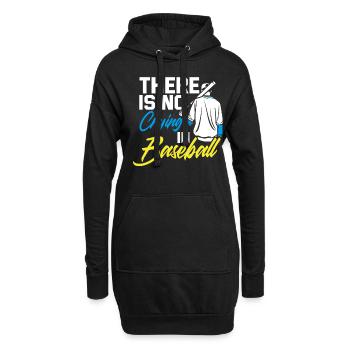 Baseball - Hoodie-Kleid - Schwarz - Vorne