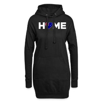 Australie Accueil Drapeau de l’Australie - Sweat-shirt à capuche long Femme - noir - Devant
