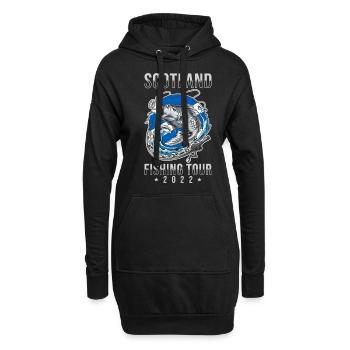 Voyage de pêche Écosse 2022 - Sweat-shirt à capuche long Femme - noir - Devant