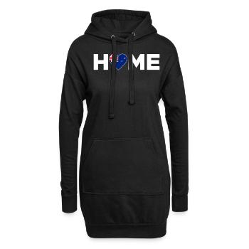Nouvelle-Zélande Accueil Drapeau de la Nouvelle-Zélande - Sweat-shirt à capuche long Femme - noir - Devant