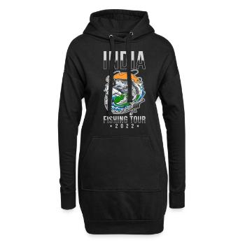 Angeltour Indien 2022 - Hoodie-Kleid - Schwarz - Vorne