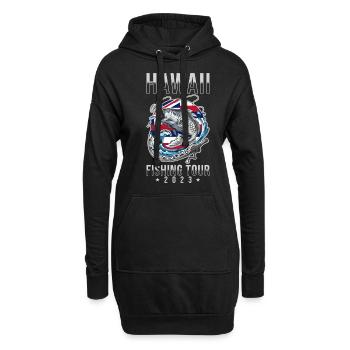 Excursion de pêche à Hawaï 2023 - Sweat-shirt à capuche long Femme - noir - Devant