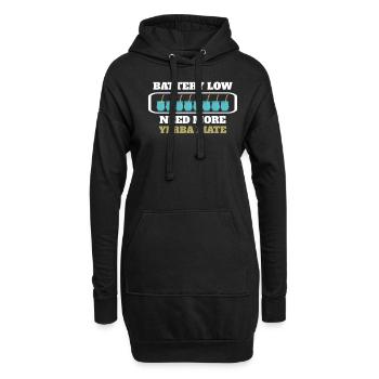 Funny Need More Yerba Mate Tea - Hoodie-Kleid - Schwarz - Vorne
