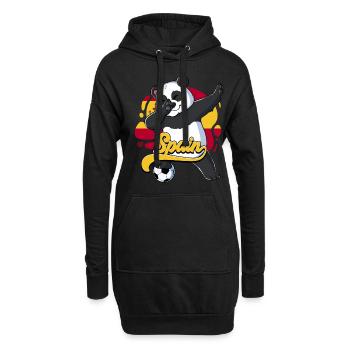 Espagne Football - Sweat-shirt à capuche long Femme - noir - Devant