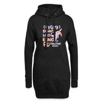 Kung Fu Kampfsport Kampfkunst Sport Geschenk - Hoodie-Kleid - Schwarz - Vorne