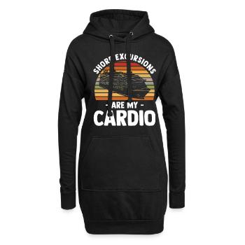 Cruising Vacation - Cruise Ship - Hoodie-Kleid - Schwarz - Vorne