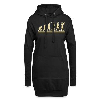 Évolution du technologue en radiologie - Sweat-shirt à capuche long Femme - noir - Devant