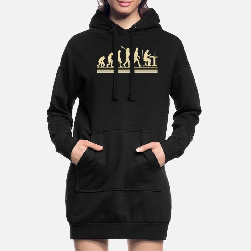 Evolution Des Computerprogrammierers Hoodie-Kleid