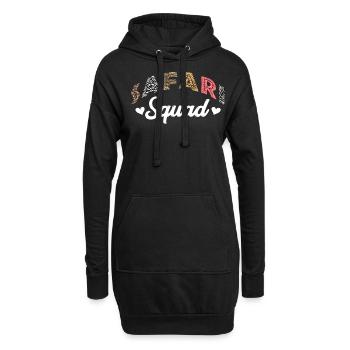Safari-Trupp, Safari-Urlaub - Hoodie-Kleid - Schwarz - Vorne