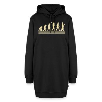Kellner-evolution - Hoodie-Kleid - Schwarz - Vorne
