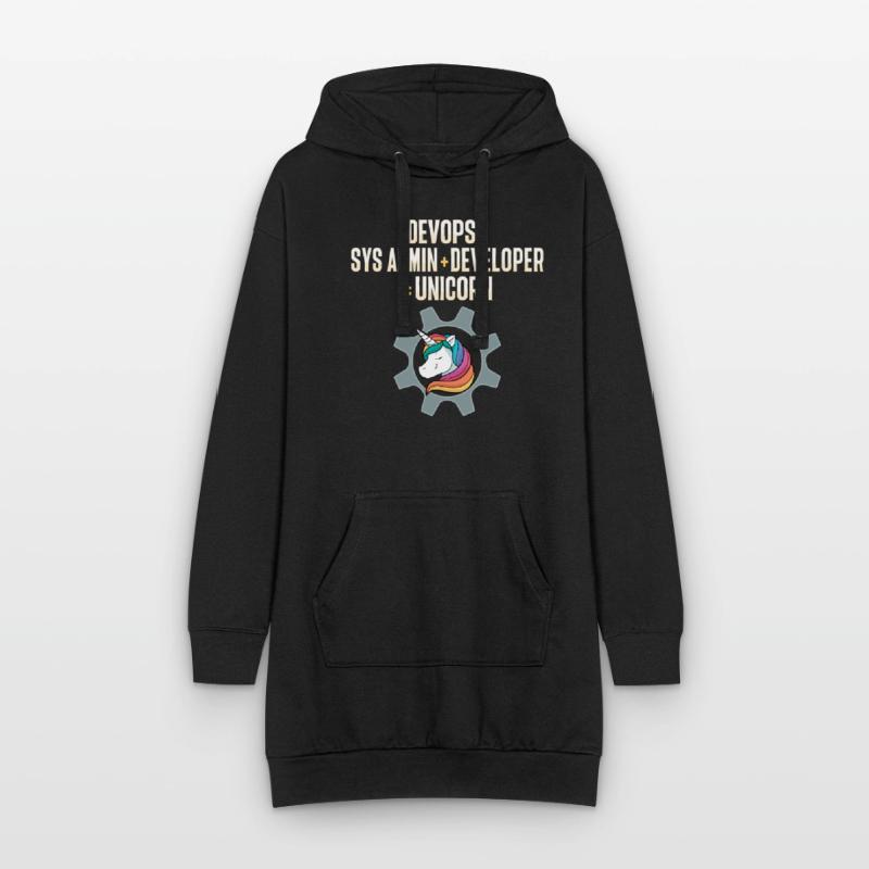 Sys-Admin Developer Devops Engineer Unicorn Hoodie Dress
