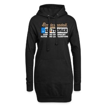 1952 Kennzeichen Geburtstag - Hoodie-Kleid - Schwarz - Vorne