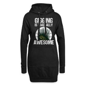 Frosch Jagd ist total super für Frosch Jäger und - Hoodie-Kleid - Schwarz - Vorne