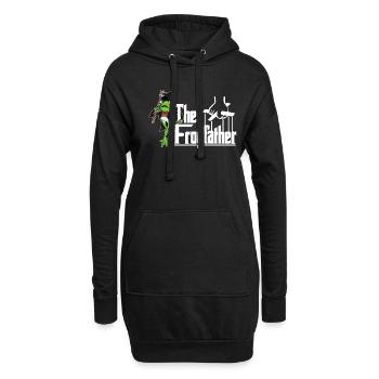 The Frogfather ist der grösse Frosch Fänger im - Hoodie-Kleid - Schwarz - Vorne
