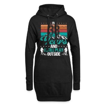 38 Year Old Hiker Mountains Hiking 38 Birthday - Hoodie-Kleid - Schwarz - Vorne