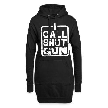 I Call Shotgun 5 - Hoodie-Kleid - Schwarz - Vorne