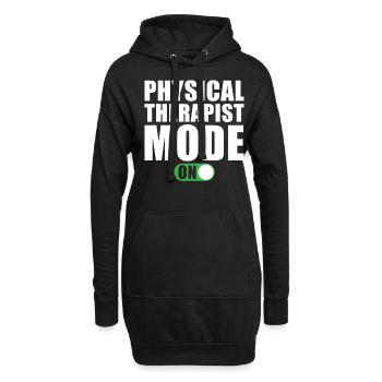 Physiotherapeuten Modus An - Hoodie-Kleid - Schwarz - Vorne