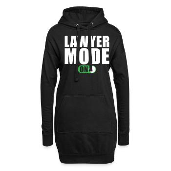 Anwalt Modus Ein - Hoodie-Kleid - Schwarz - Vorne
