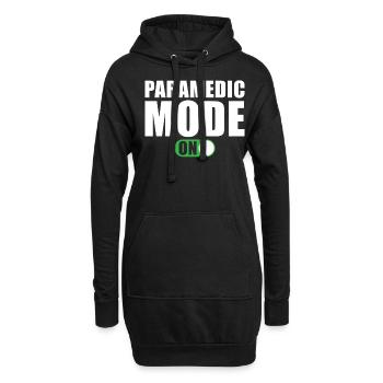 Sanitäter Modus Ein - Hoodie-Kleid - Schwarz - Vorne