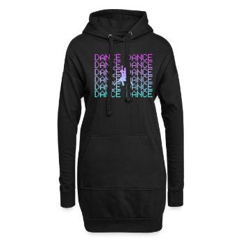 tanzen - Hoodie-Kleid - Schwarz - Vorne