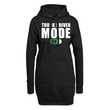 Mode chauffeur de camion A Camionneur - Sweat-shirt à capuche long Femme - noir - Devant