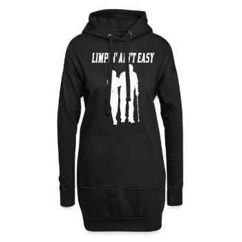 Limpin' Ain't Easy 13 - Hoodie-Kleid - Schwarz - Vorne