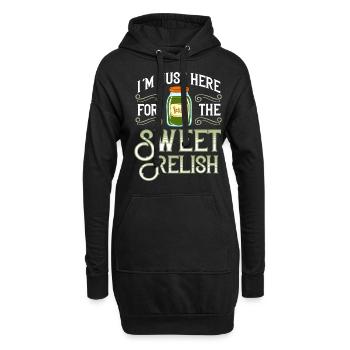 Sweet Relish Pickles Bouteille Spice Jar - Sweat-shirt à capuche long Femme - noir - Devant