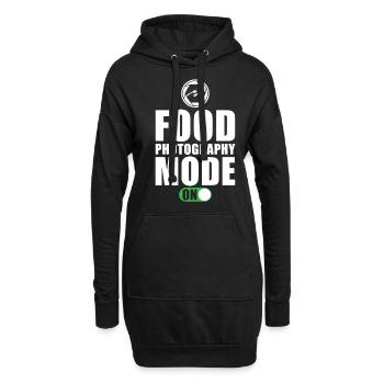 Dicton du photographe culinaire - Sweat-shirt à capuche long Femme - noir - Devant