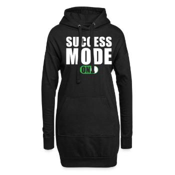 Erfolg Motivation Zitat Erfolgs Modus Ein - Hoodie-Kleid - Schwarz - Vorne