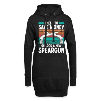 Spearfisher Besoin d’argent Apnée Apnée Plongeur - Sweat-shirt à capuche long Femme - noir - Devant