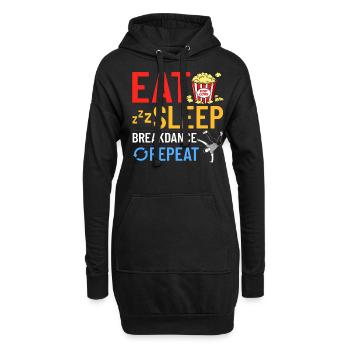 Breakdance Musique Breaking BBoy Bgirl - Sweat-shirt à capuche long Femme - noir - Devant