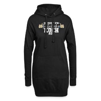 Koch - Hoodie-Kleid - Schwarz - Vorne