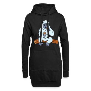 Churro Gift Mexico Nourriture - Sweat-shirt à capuche long Femme - noir - Devant