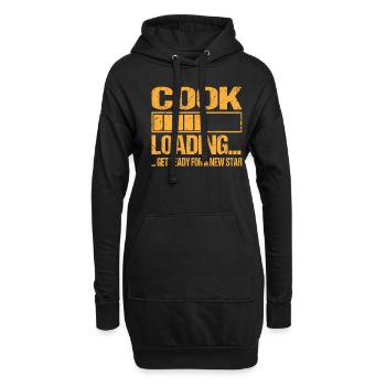 Chef chargeant la formation de cuisinier - Sweat-shirt à capuche long Femme - noir - Devant