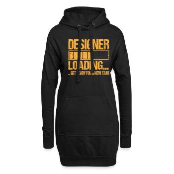 Designer loading Designer Ausbildung - Hoodie-Kleid - Schwarz - Vorne