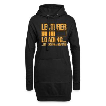 Chargé de cours Charge formation des conférenciers - Sweat-shirt à capuche long Femme - noir - Devant