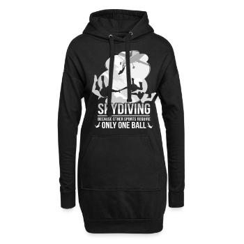 Skydive Freefly Fallschirmspringer Chemise Parachutisme - Sweat-shirt à capuche long Femme - noir - Devant