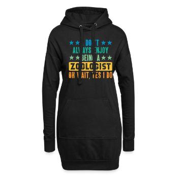 Zoologe im Ruhestand Vintage Ruhestand Zookeeper - Hoodie-Kleid - Schwarz - Vorne